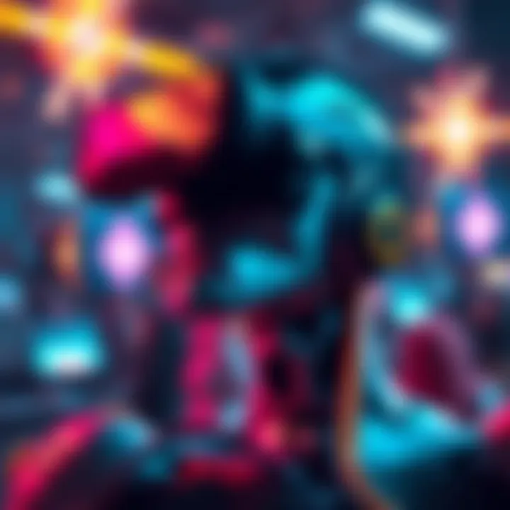 A developer works on recreating AI-generated art style in Unity for a virtual reality game.