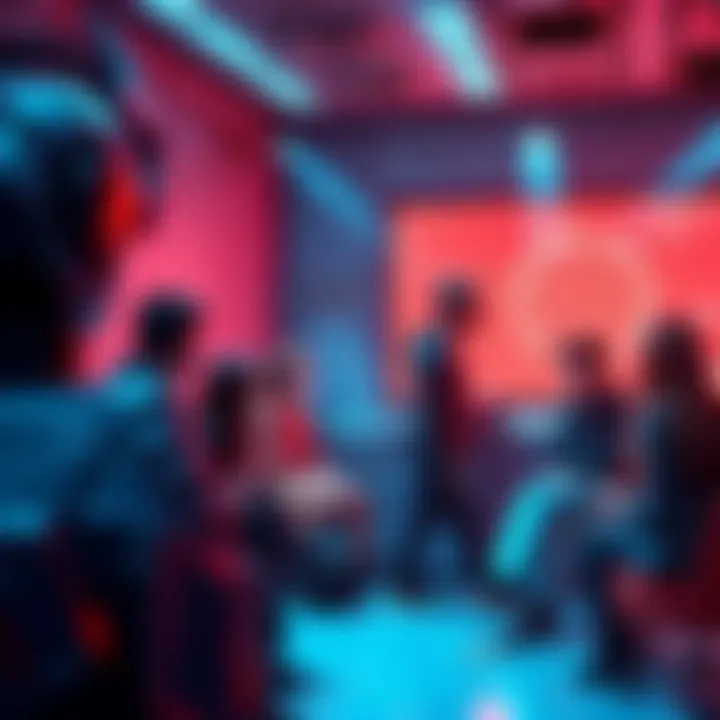 A group of VTubers discussing generative AI and Neurosama in a digital chat room, showing contrasting opinions.