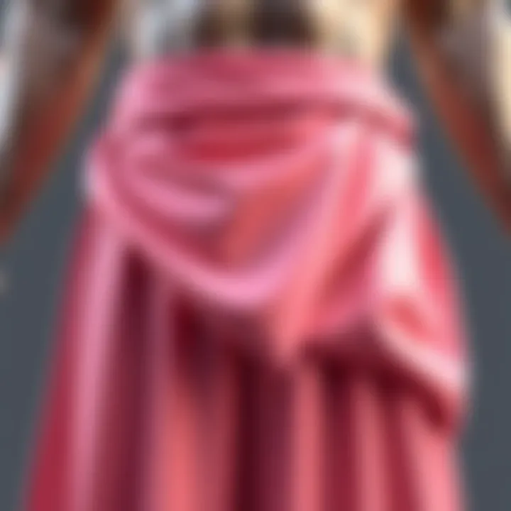 A visual showing a 3D model with well-draped waist cloth, demonstrating smooth falling fabric. The cloth shows realistic folds and movement.