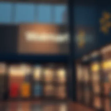 Exterior view of a Walmart store showcasing clear price tags on products to emphasize transparency in pricing