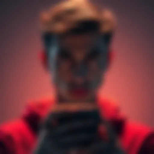 A concerned individual looks at their phone, hesitant to share personal information for app access. The screen shows a request for ID verification.