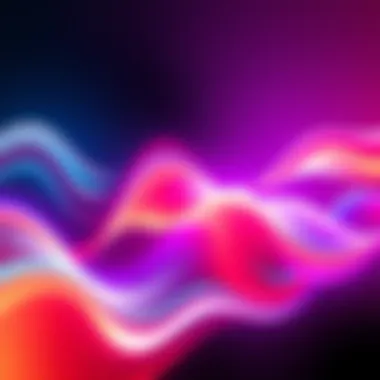 Wavy Transition Effect A colorful wavy transition effect on a web page, featuring smooth animations and dynamic colors