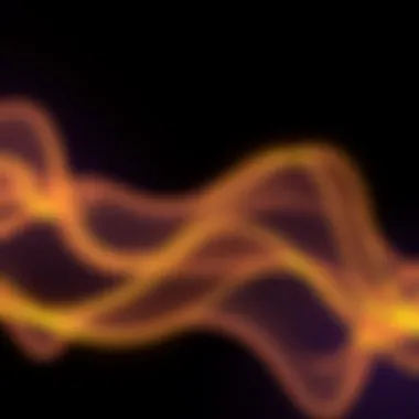 Wavy Animated Outline Design A visual showing animated wavy outlines created using geometry nodes, showcasing smooth curves and noisy effects for design enhancement.