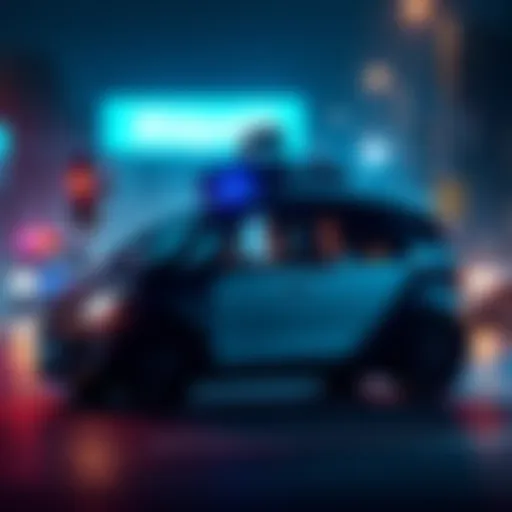 A Waymo autonomous vehicle with misbehaving teenagers inside arriving at San Mateo police station