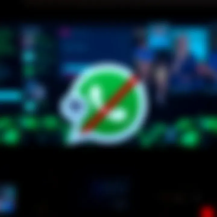 Graphic showing WhatsApp logo with ChatGPT and Microsoft Copilot icons crossed out, symbolizing their removal from the messaging platform.