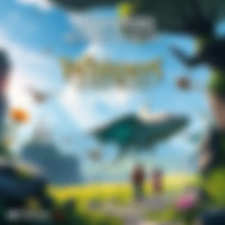 A vibrant scene showing characters exploring a magical landscape filled with unique creatures and lush environments in Whispers Between Worlds.