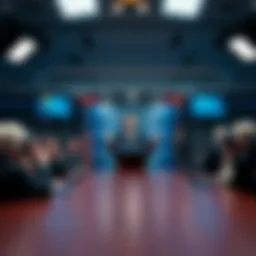 White House app announcement A government official speaks about the expansion of a controversial app on multiple devices in a press briefing room.