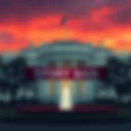 White House Upholds Export Ban The White House with a banner showing export controls, highlighting security concerns over Anthropic's Claude Fable 5.