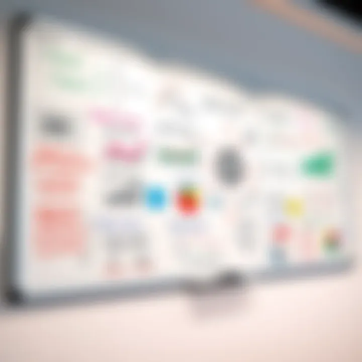 A whiteboard filled with data science and machine learning concepts, including charts and diagrams, used during brainstorming sessions.