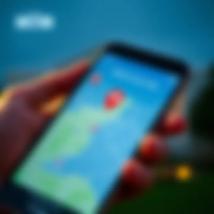 Close-up of a smartphone displaying the White House app with a map and location pin icon, indicating location tracking every few minutes.