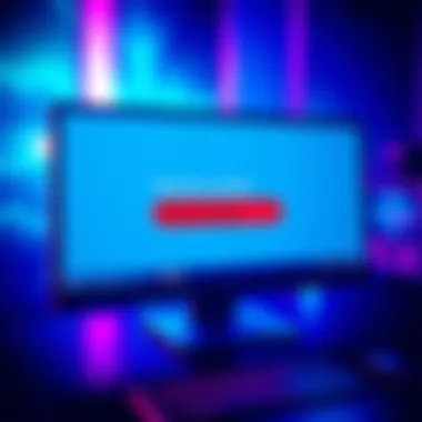 Windows Update Restart Feature Illustration of a computer screen showing a Windows Update with a force restart option highlighted.