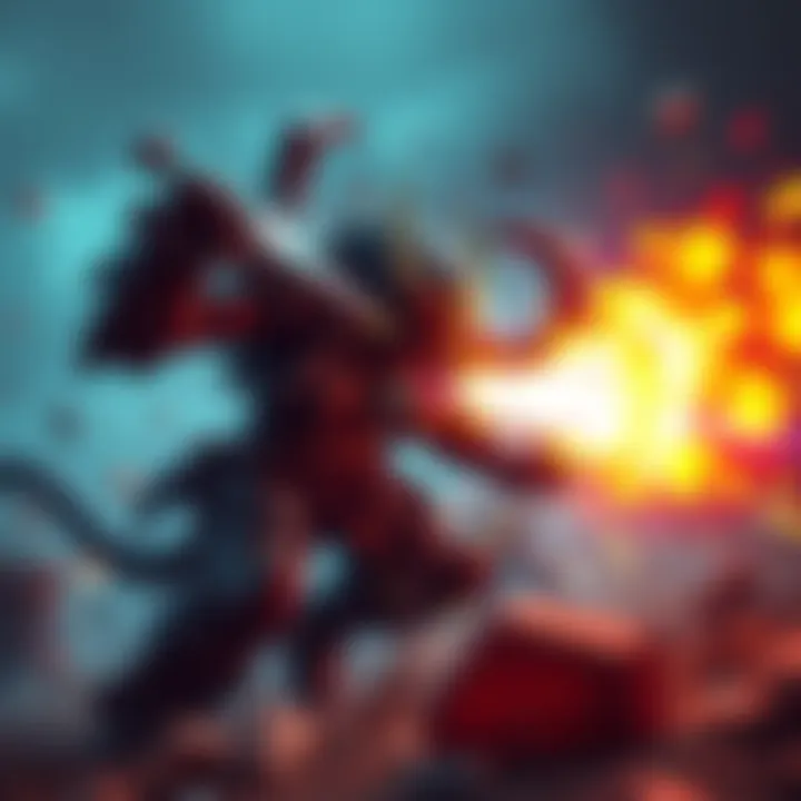 A player battles a new boss with no traditional UI, using visual cues for health and dash mechanics, showcasing an intense gaming moment.