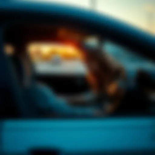 A woman sits confidently in the driver's seat of a modern car, showcasing the z-image AI model's ability to position people realistically.