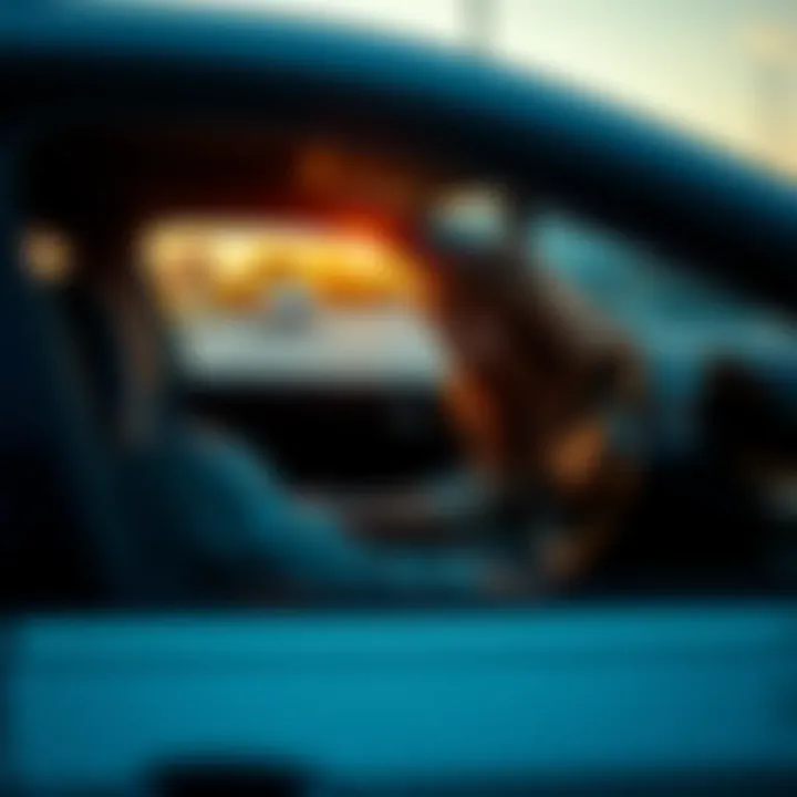 A woman sits confidently in the driver's seat of a modern car, showcasing the z-image AI model's ability to position people realistically.