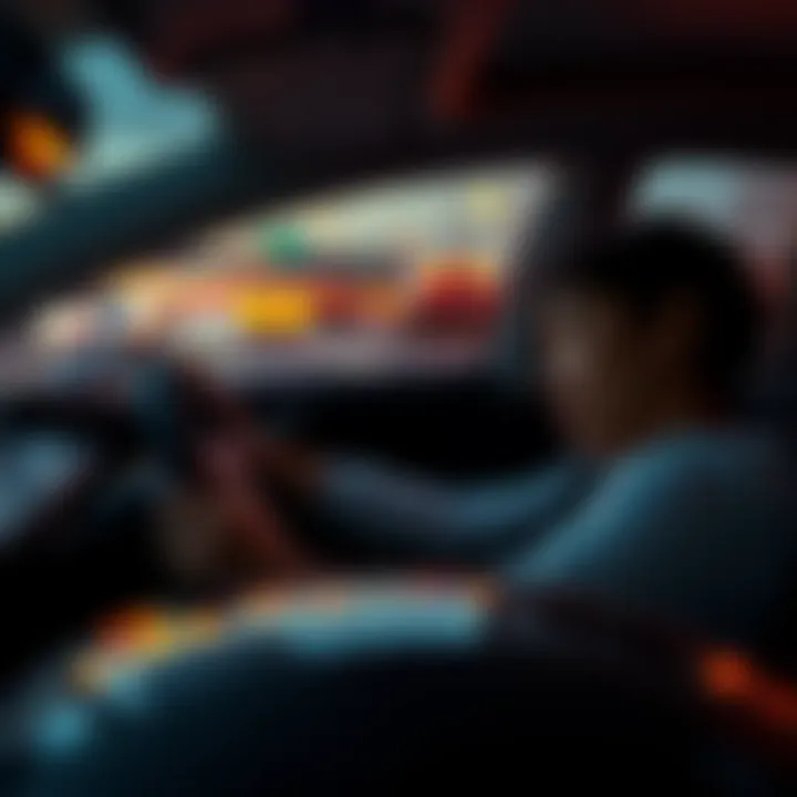 Woman Sleeping While Driving A woman is seen unconscious at the wheel of a Tesla driving on the highway, illustrating a potential safety issue.
