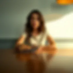 A woman sitting at a table looking surprised at a small slug in front of her, symbolizing her boyfriend's transformation.