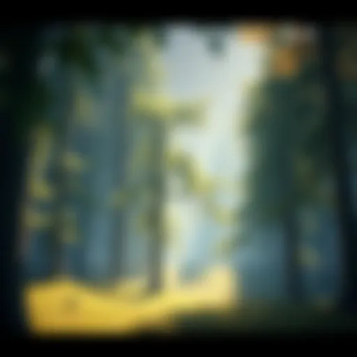 The game Woods and Spirits shows larger trees that improve the visual quality of the environment