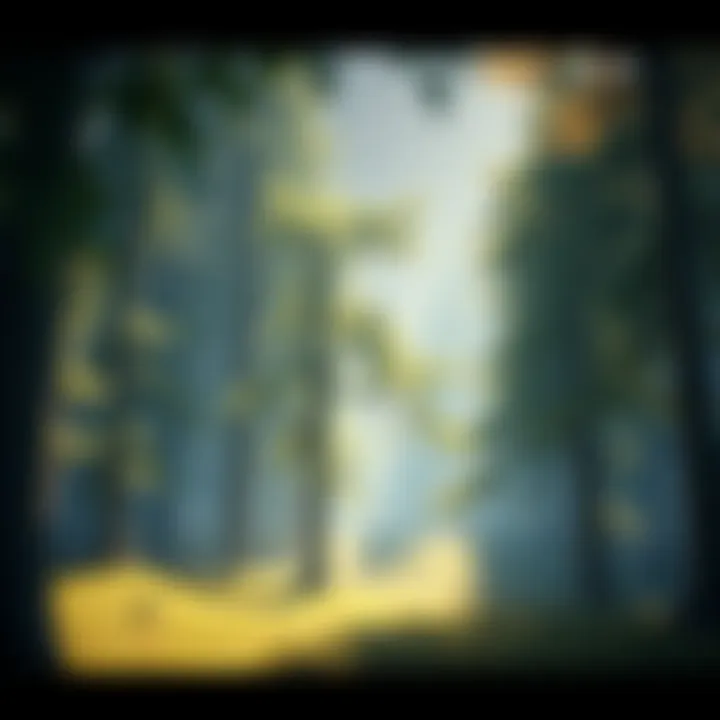 The game Woods and Spirits shows larger trees that improve the visual quality of the environment