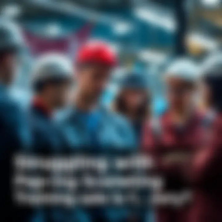 Group of workers looking frustrated while discussing mandatory Pap training schedule