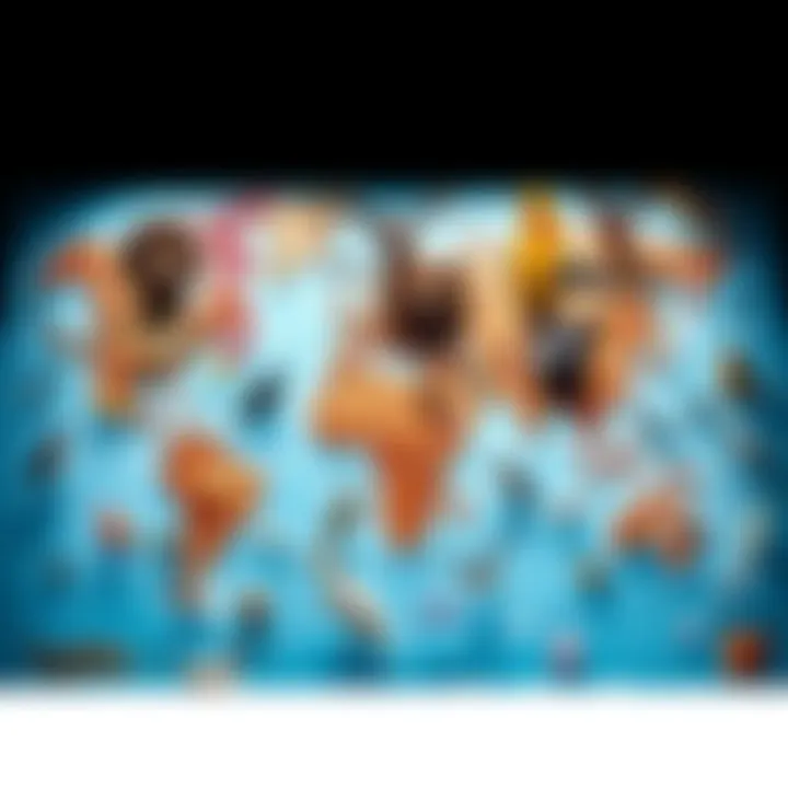 A chaotic world map filled with strange and unsettling animal illustrations