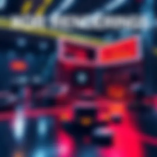 New renderings showcasing the innovative features of the XOR mod with bright visuals and gaming elements.