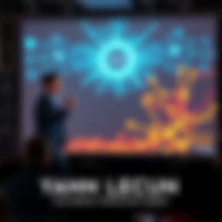 Yann LeCun's 1989 CNN Demo Yann LeCun presenting his convolutional neural network demonstration in 1989, showcasing early AI technology on a projector screen.