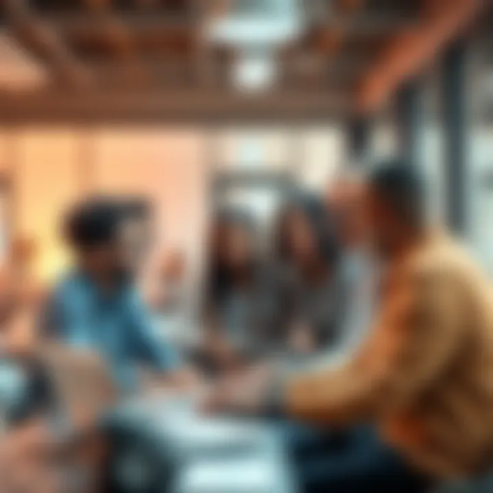 Startups Focusing on Agentic AI A group of diverse entrepreneurs discussing agentic AI solutions in a modern office space