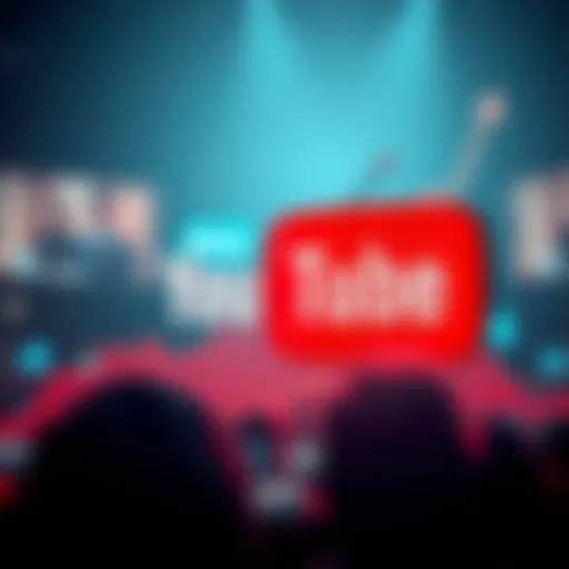 A graph showing YouTube's ad revenue surpassing Disney, NBC, and Paramount