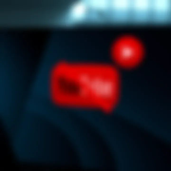 A representation of the YouTube logo with a red crossed-out sign, symbolizing the ban on AI-generated and low-effort videos