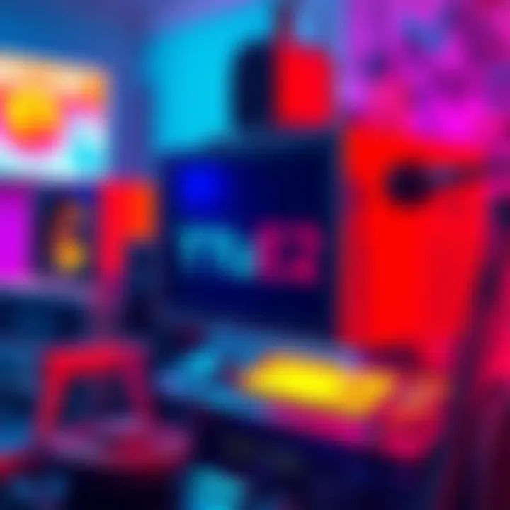 A vibrant graphic showcasing the YuE2 music model with bold colors and retro 80s elements, highlighting clean vocals and music enjoyment.