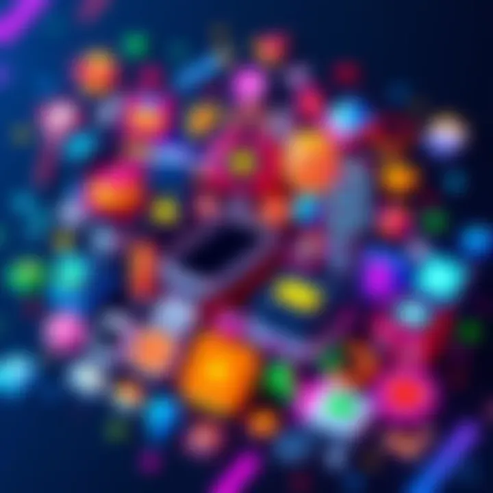 A collection of vibrant pixel art icons showcasing unique styles and artistic techniques by Yusles Art