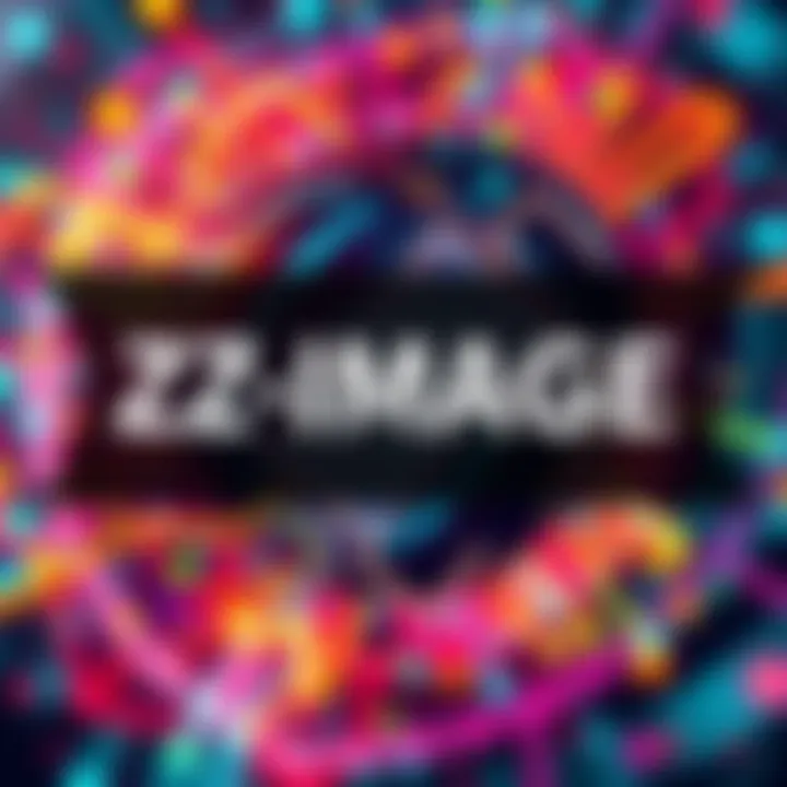 An abstract representation of the Z-image text encoder, with colorful visual elements showing image prompts being filtered and enhanced, illustrating the process of generating images from text descriptions.