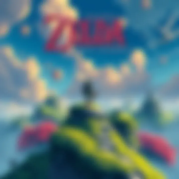Cover illustration featuring Link exploring a vast open world with vibrant landscapes and fantastical elements from The Legend of Zelda: Tears of the Kingdom