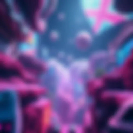 Zoomable World Created from AI Images A vibrant and detailed digital world filled with various AI-generated images that users can explore by zooming in and out.